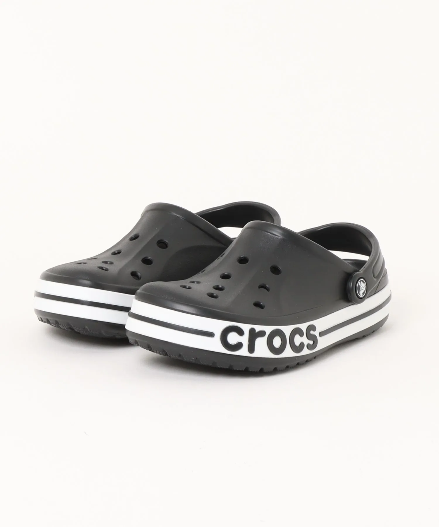 Мужские сандалии Crocs Bayaband Clog чёрно-белые