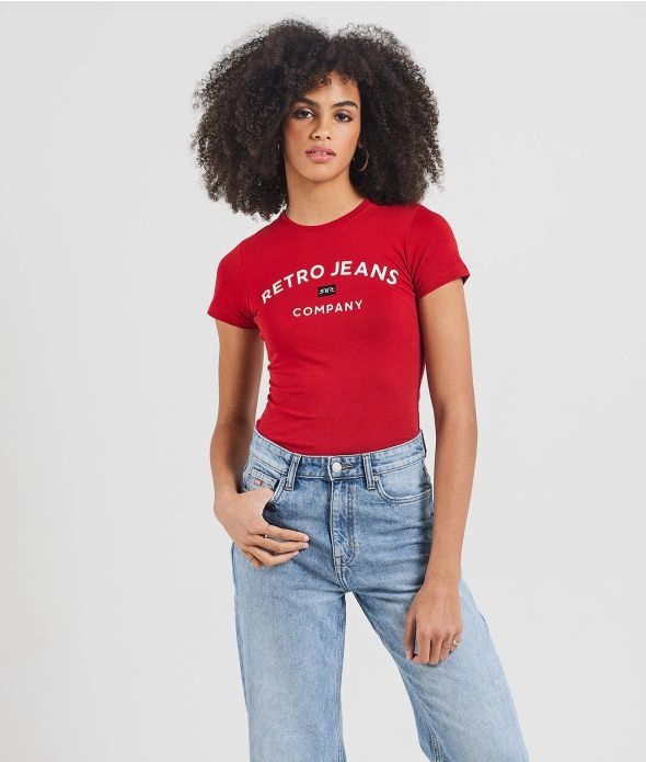 

Футболка Melina Retro Jeans, красный