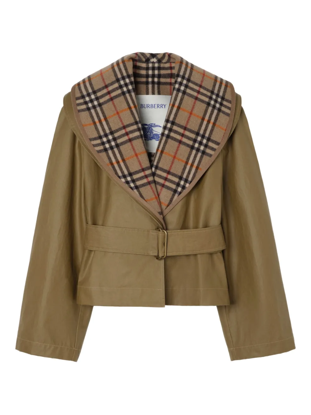 

Куртка с клетчатым узором Burberry, бежевый