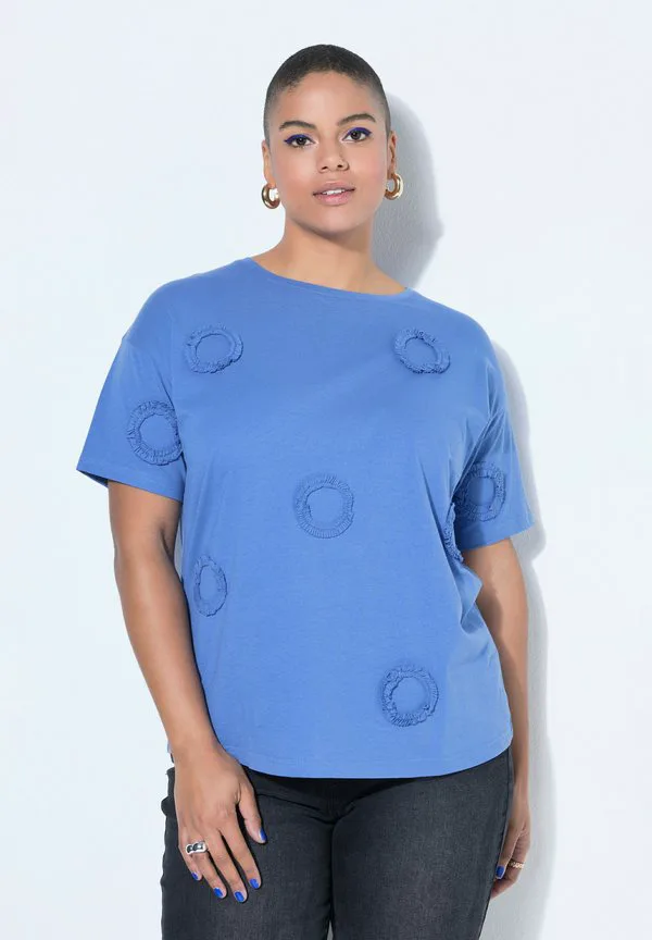 

Футболка с принтом в виде кругов Studio Untold, Pigeon Blue, Синий, Футболка с принтом в виде кругов Studio Untold, Pigeon Blue