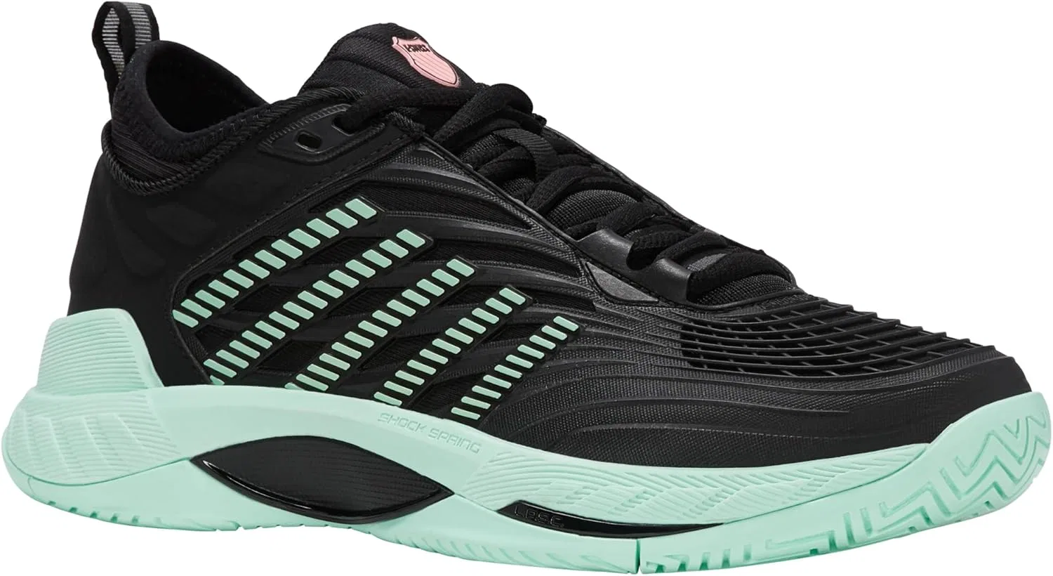 Теннисная обувь K-Swiss Hypercourt Supreme 2, Black/Neon Mint — фото 2