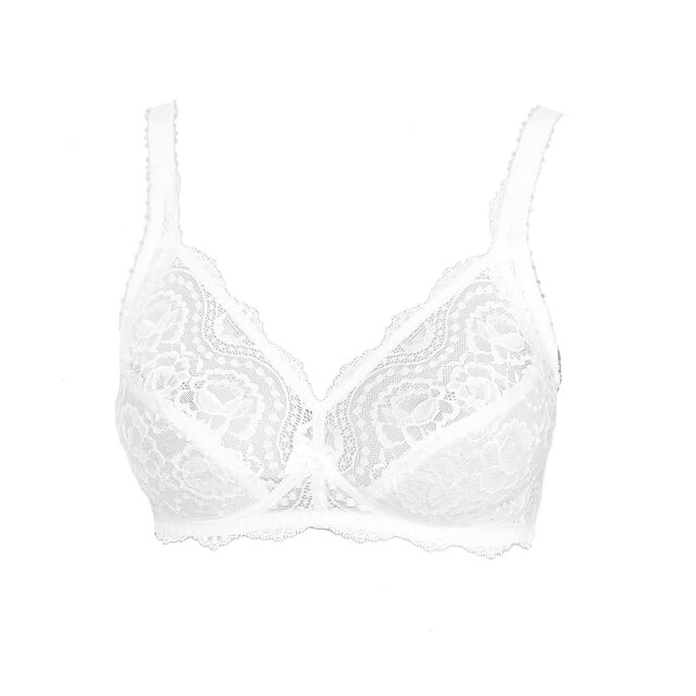 

Негладкий кружевной бюстгальтер Playtex, белый