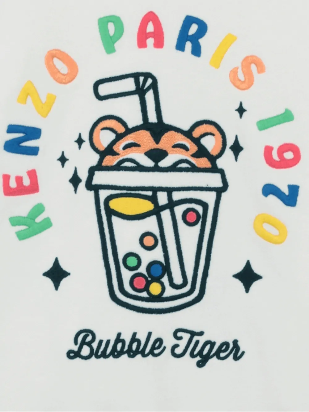 Толстовка с графичным принтом Kenzo Kids, белый — фото 3