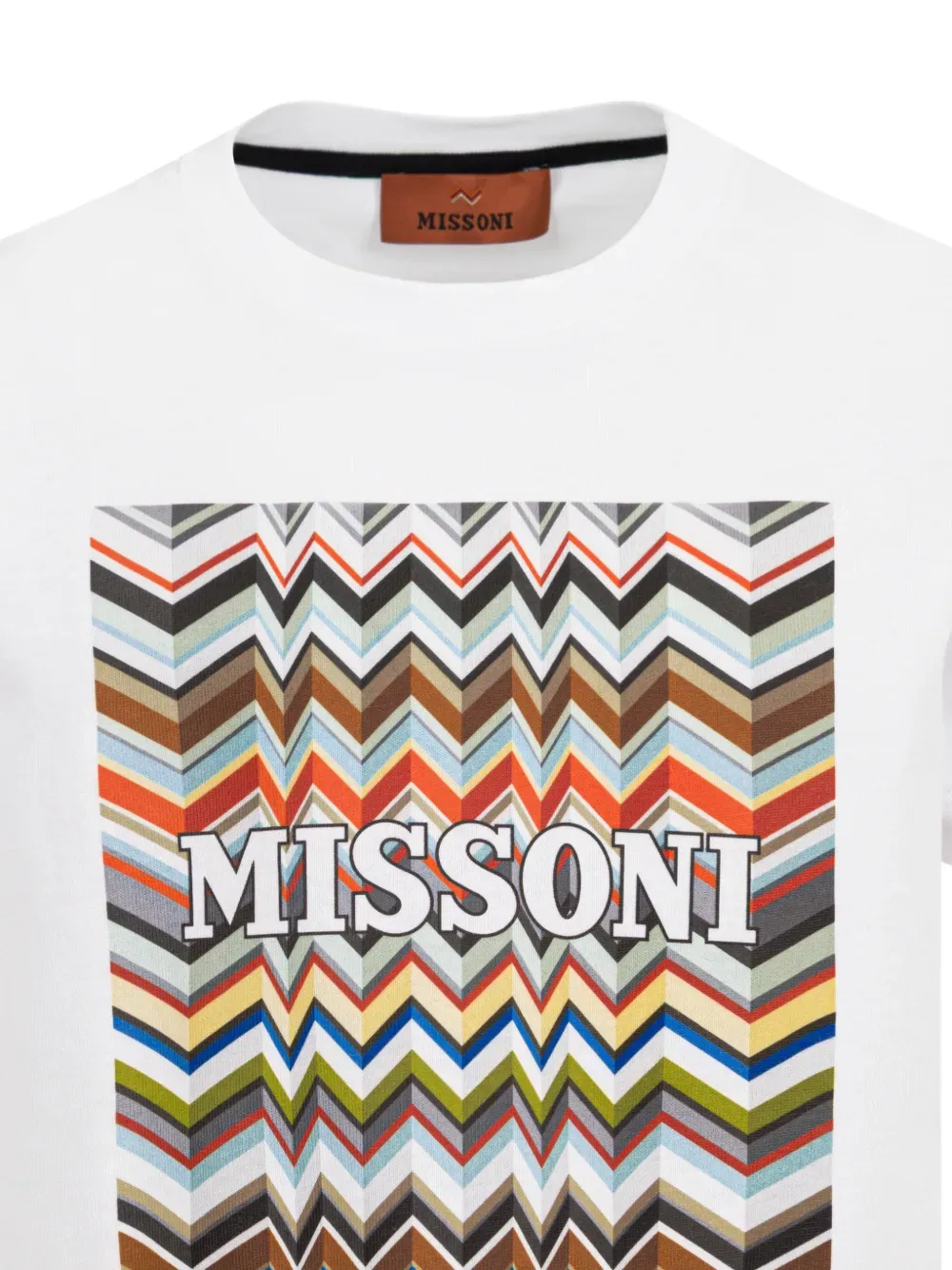 Футболка с зигзагообразным принтом Missoni Kids, белый — фото 3
