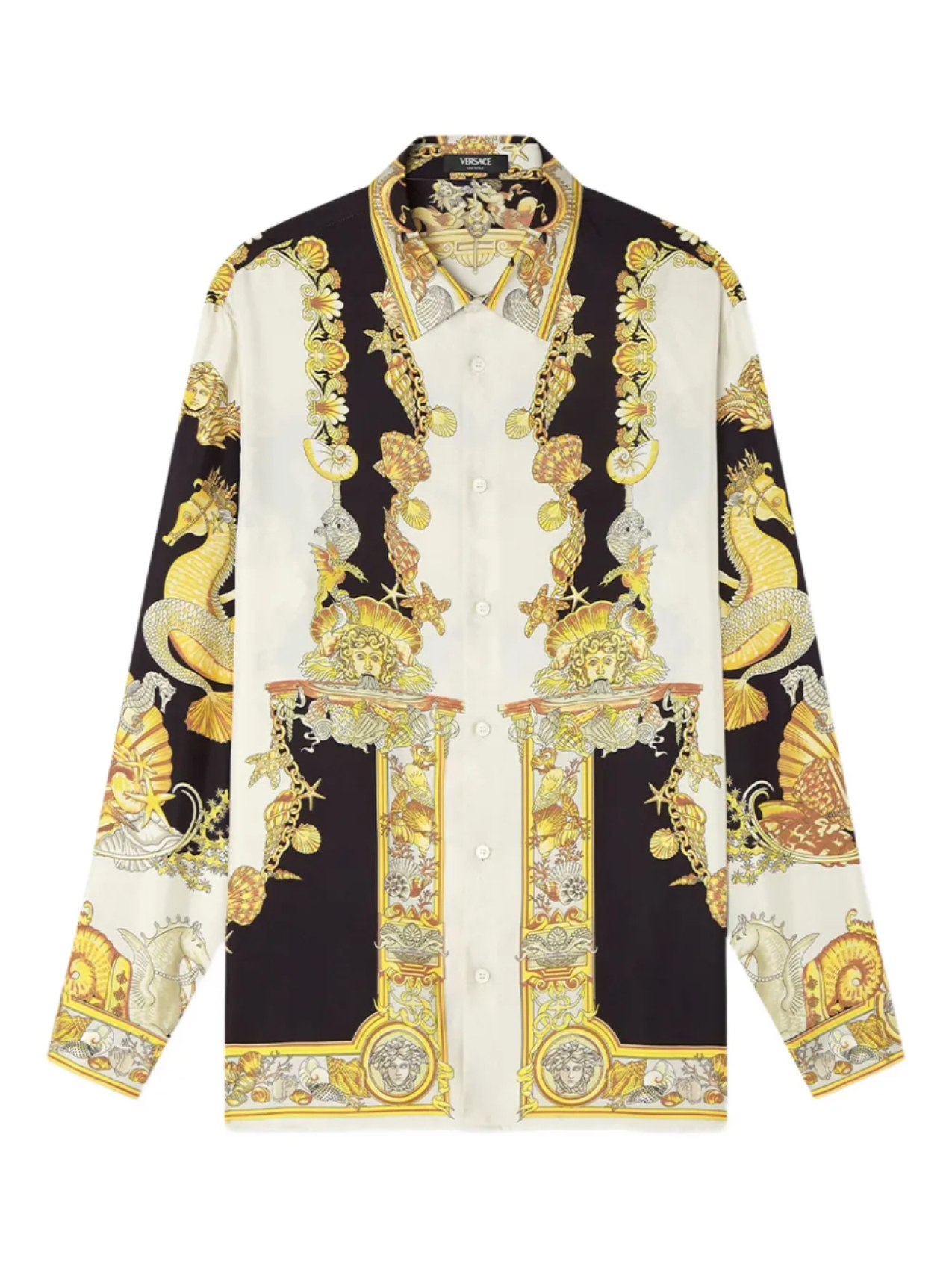 

Versace рубашка Coral Theater, золотой