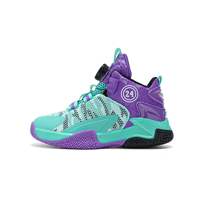 

Антискользящие износостойкие баскетбольные кроссовки Mid Top для детей Moffett, фиолетовый