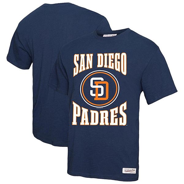 

Мужская футболка navy san diego padres arched logo slub Mitchell & Ness