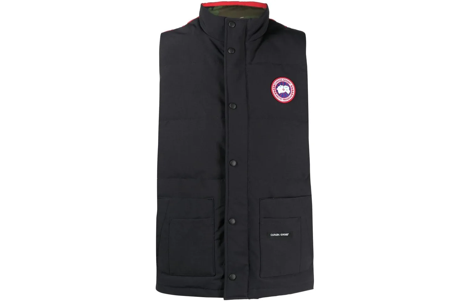 Флисовый утепленный жилет Canada Goose, Dark Blue Red Multicolor