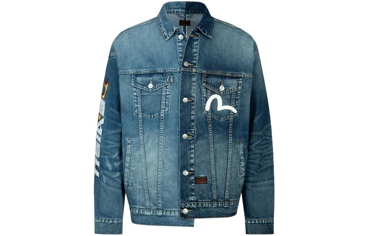 

Куртка мужская джинсовая синяя Evisu, синий