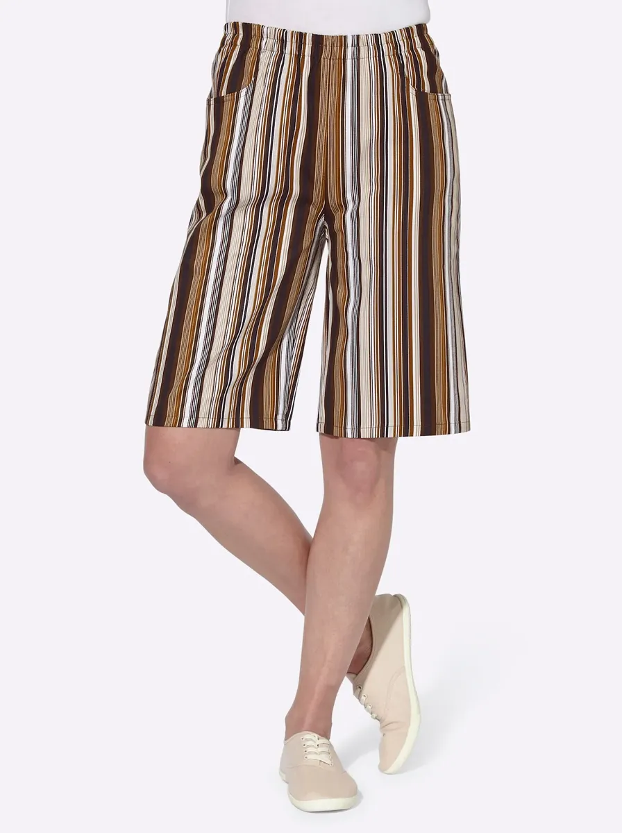 

Шорты-бермуды Classic Basics, цвет Dunkelbraun-Gestreift