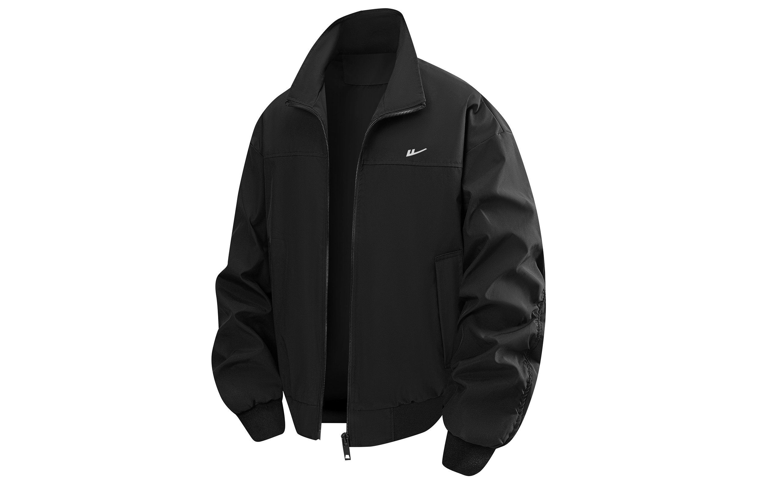 

Куртка женская Stand Collar Moderate Others WARRIOR, черный[free diy badge]