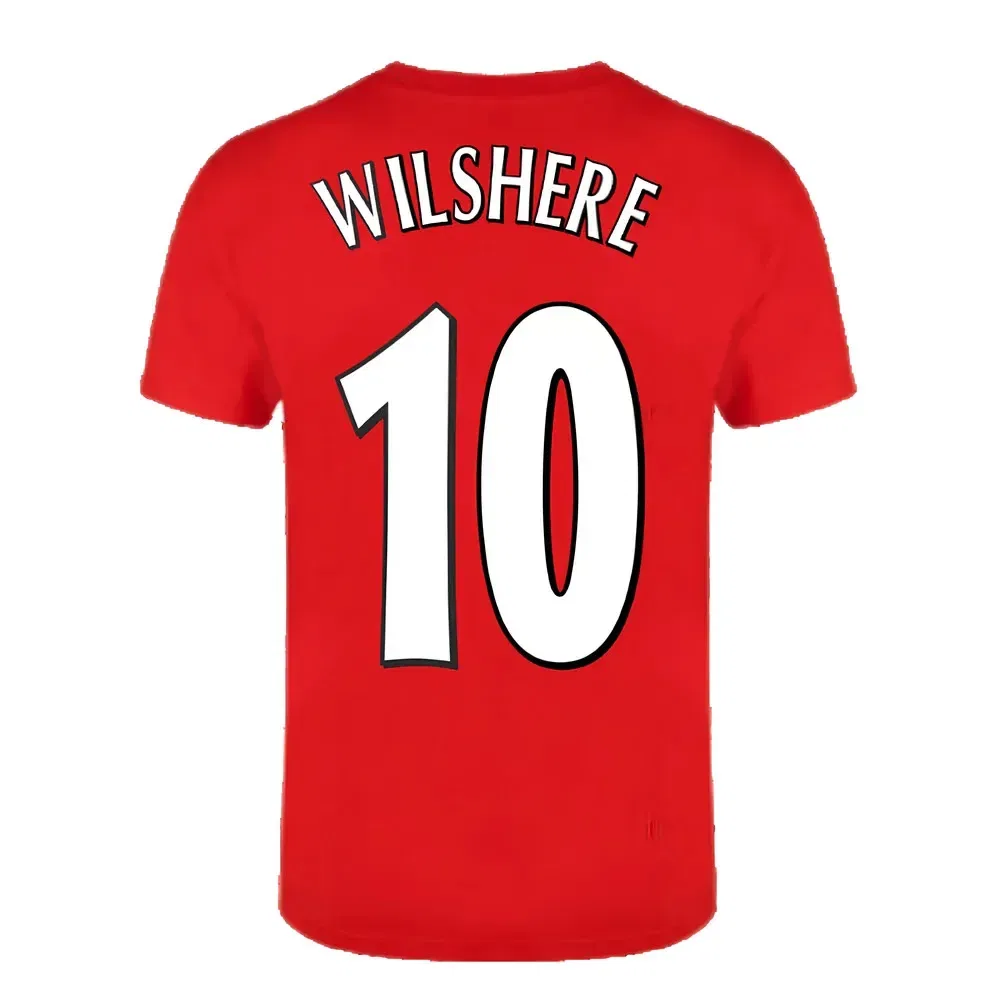 Футболка The Invincibles 49 Unbeaten Wilshere 10 Arsenal Fc, красный — фото 2