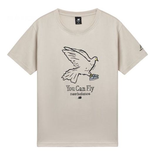 

Футболка New Balance Naijel Tee 'Beige', бежевый