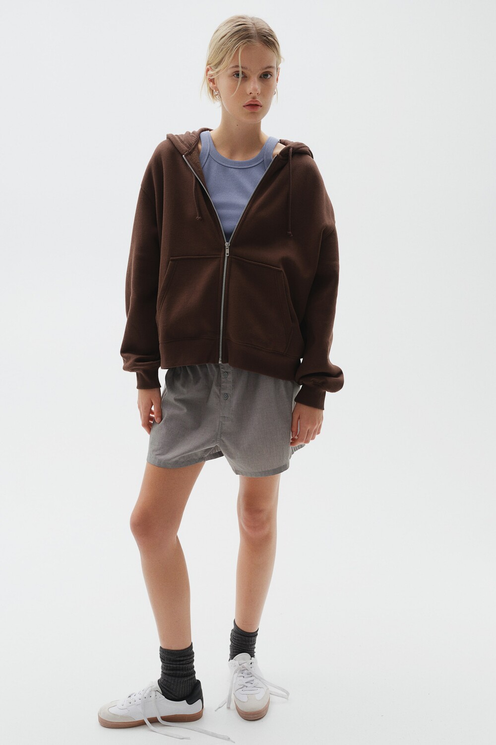 

Толстовка с капюшоном H&M, коричневый