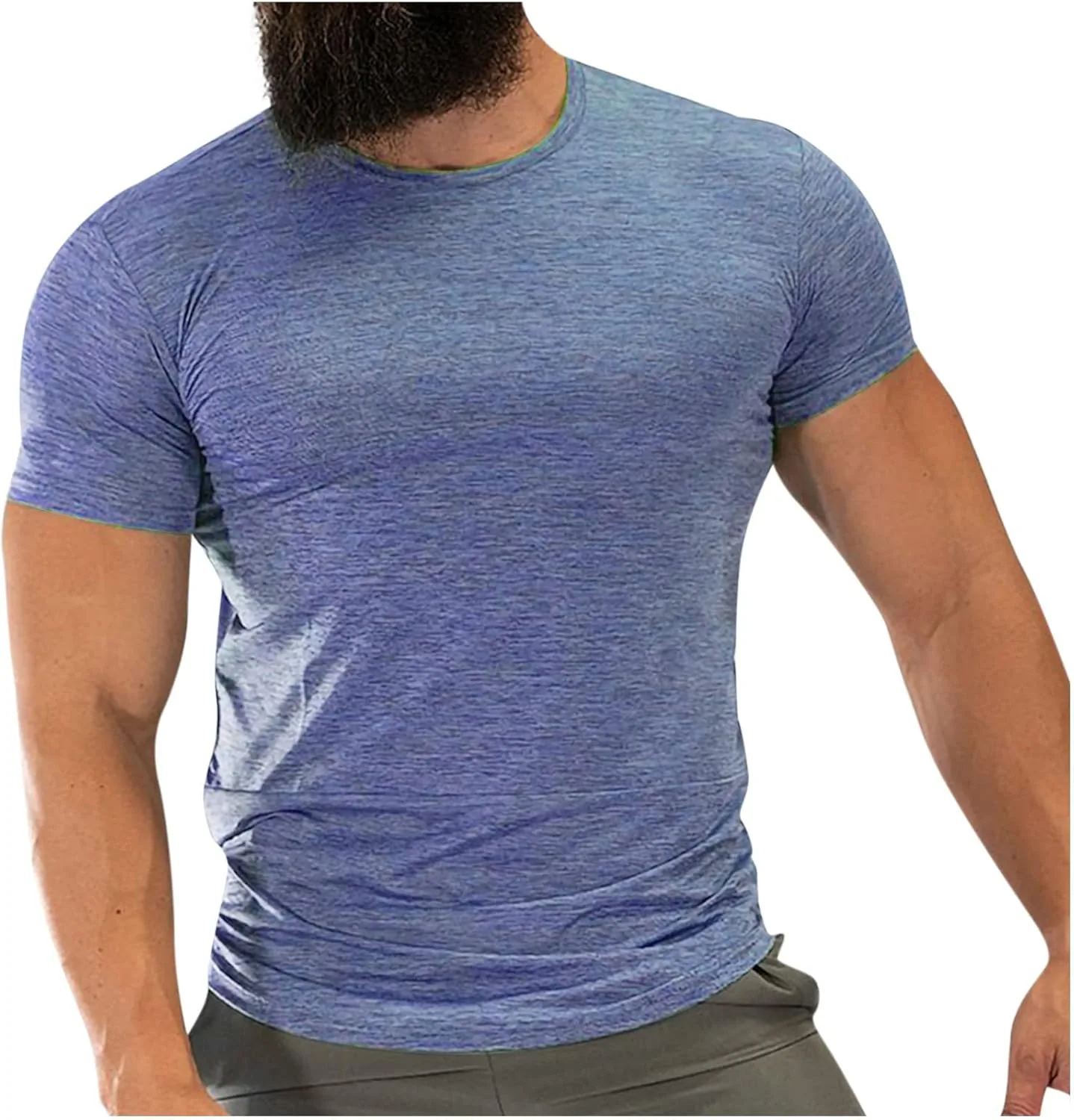 

Футболка мужская Slim Fit Muscle T Shirts tuduoms