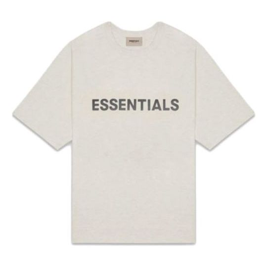 

Футболка Fear of God Essentials SS20 3D Silicon Applique Boxy T-Shirt Oatmeal, бежевый