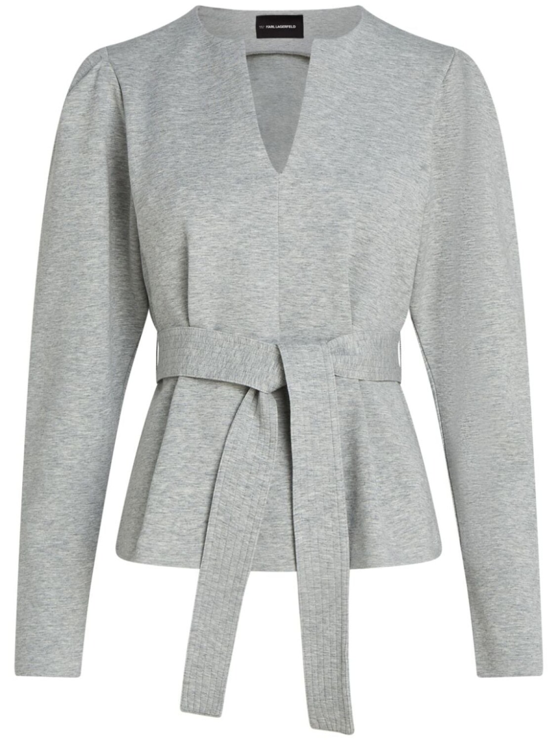 

Толстовка с V-образным вырезом и поясом Karl Lagerfeld, серый