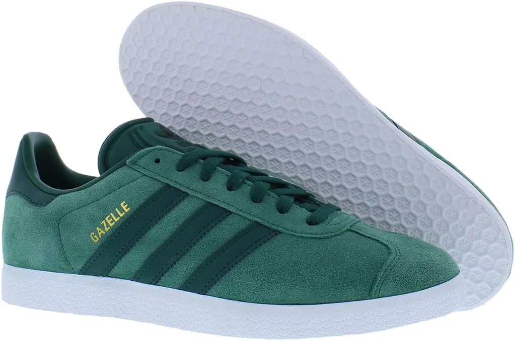 Мужские кроссовки Adidas Gazelle для зала, зеленый/белый — фото 2