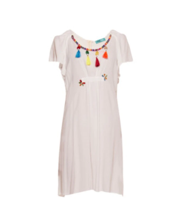 

Летнее платье с бриллиантами для женщин Tooche, белый