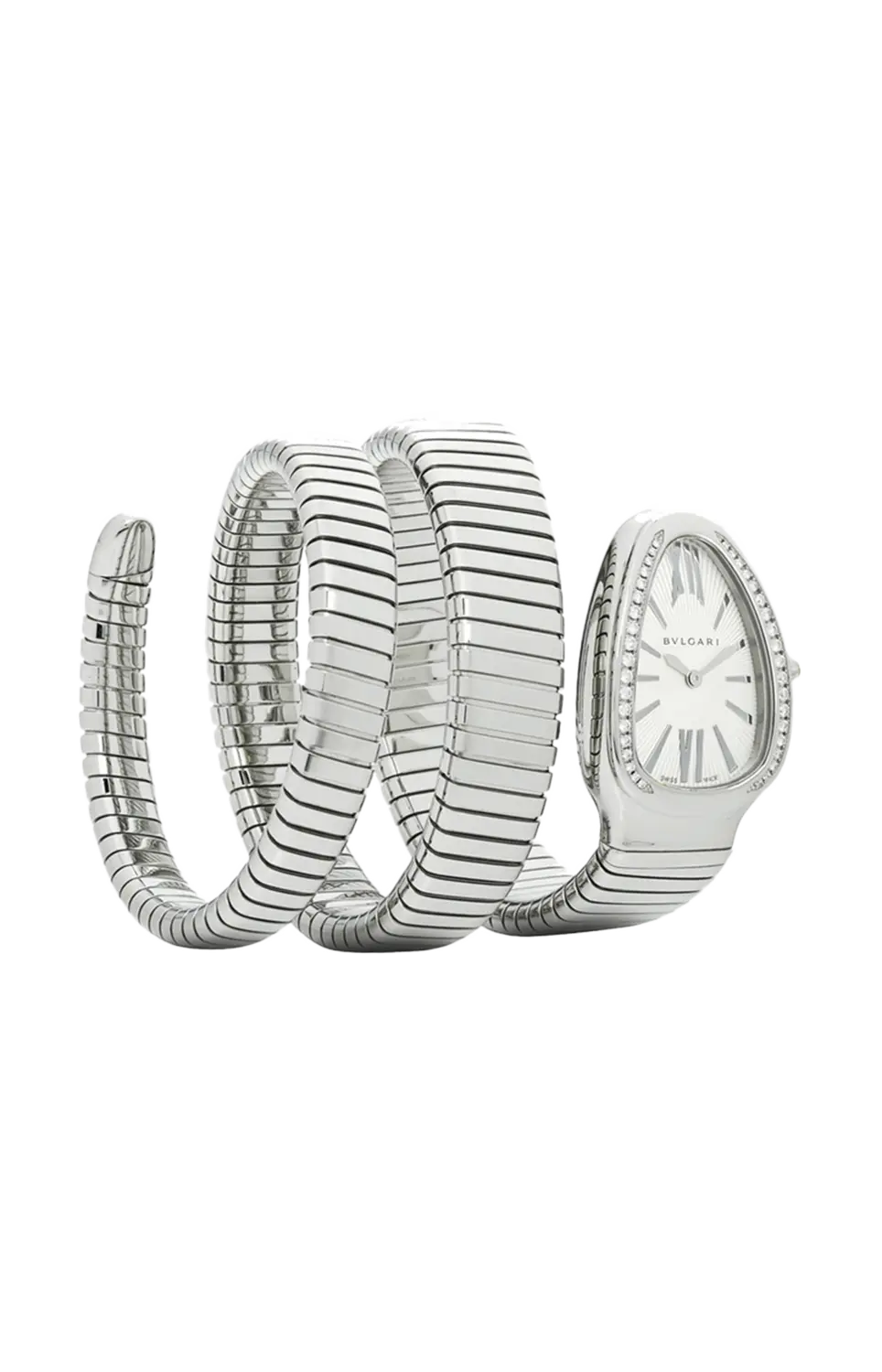 

Часы Bulgari Tubogas quartz 2 twirl 35 мм