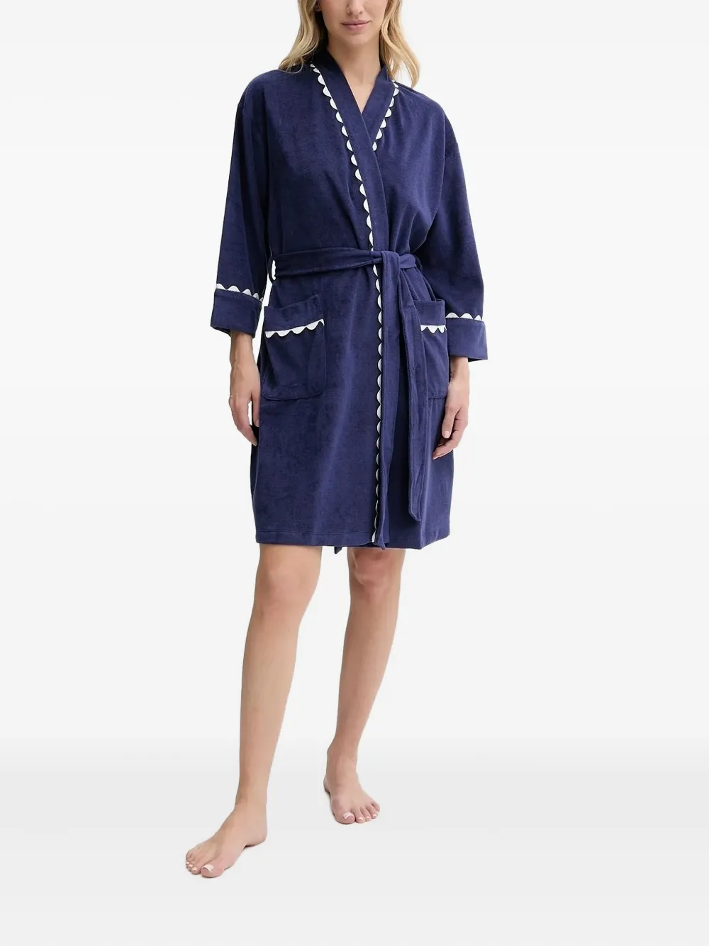 

Халат с фестонами Kate Spade, синий