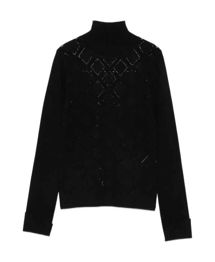 

Элегантный черный пуловер AW25 Blugirl, черный
