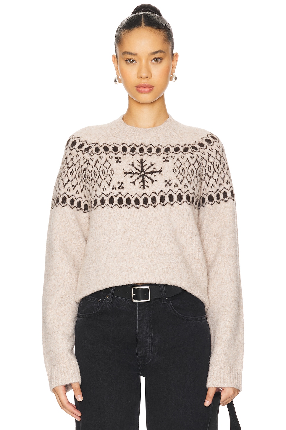 

Джемпер в стиле фэйр-айл Josette Lovers And Friends, beige & brown multi