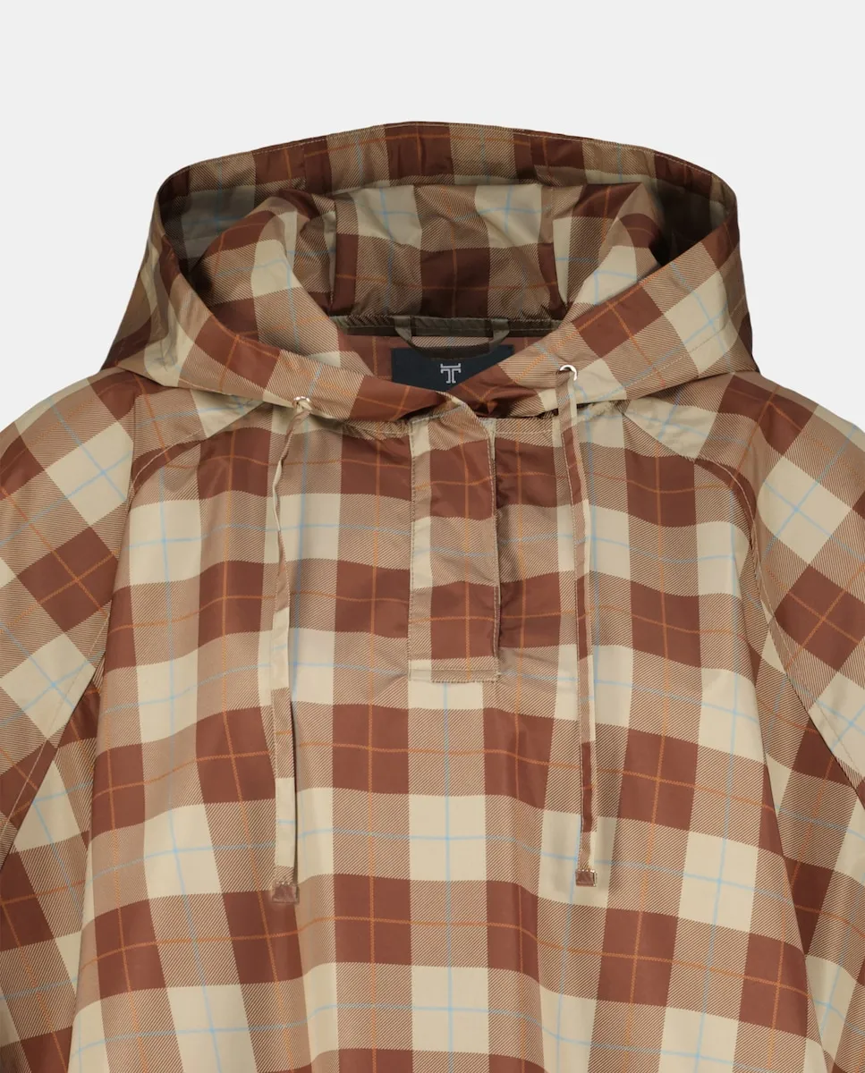 

Дождевик в клетку Latouche, коричневый