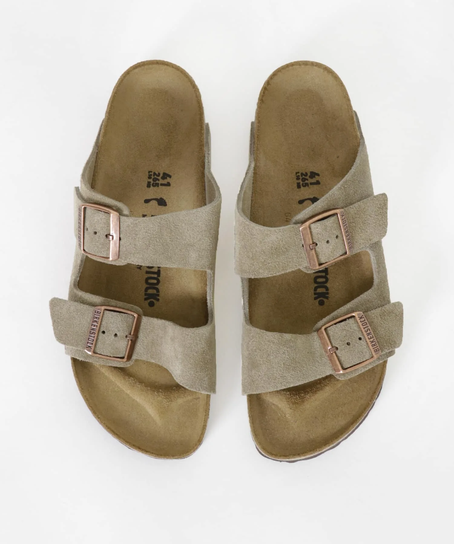 Мужские сандалии с двумя ремнями Arizona Narrow BIRKENSTOCK бежевые — фото 3