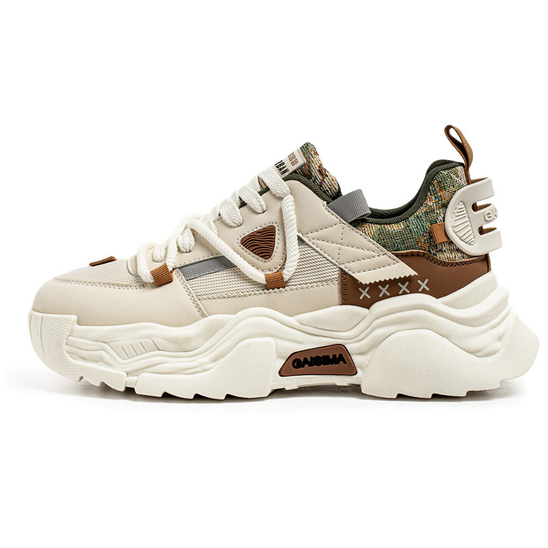 

URBAN AUTHENTIC Скользоустойчивые массивные низкие кроссовки мужские хаки, цвет Khaki