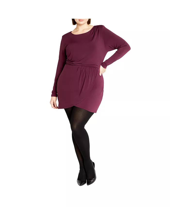 

Платье Kasey больших размеров CITY CHIC, фиолетовый