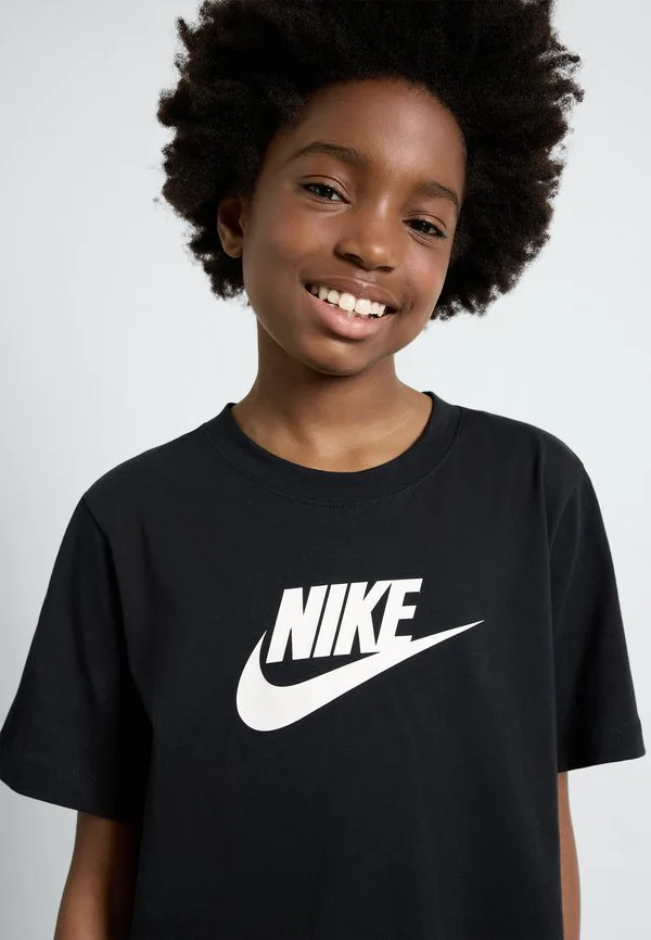 Укороченная футболка с принтом «футура» Nike Sportswear, Black