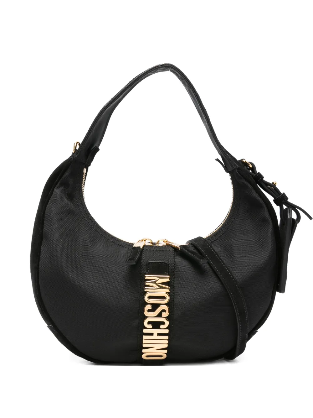 

Сумка через плечо с логотипом Moschino, черный