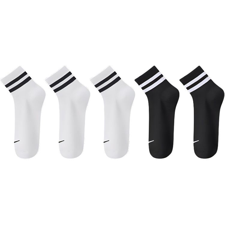 

Носки короткие Unisex 5 Pack WARRIOR, 5 pack (серый белый 2, черный белый 3)