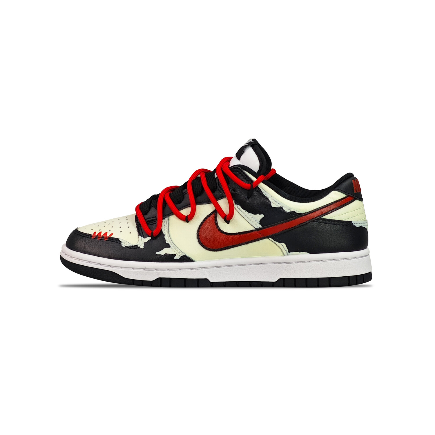 

Кроссовки Nike Dunk Skateboarding Shoes Unisex Low-top Black/Red, красный