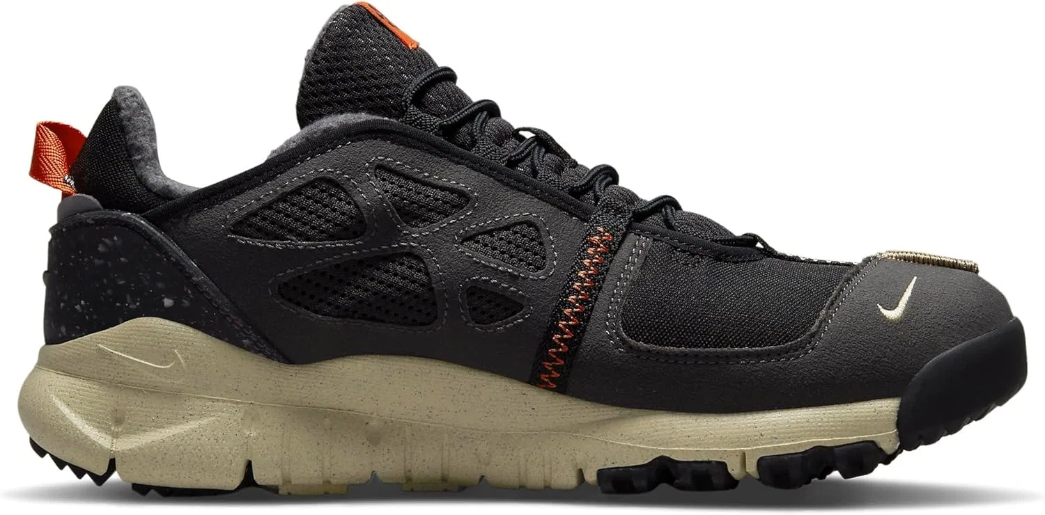 Мужские модные кроссовки Nike Free Terra Vista, Black Canvas Anthracite Orange — фото 4