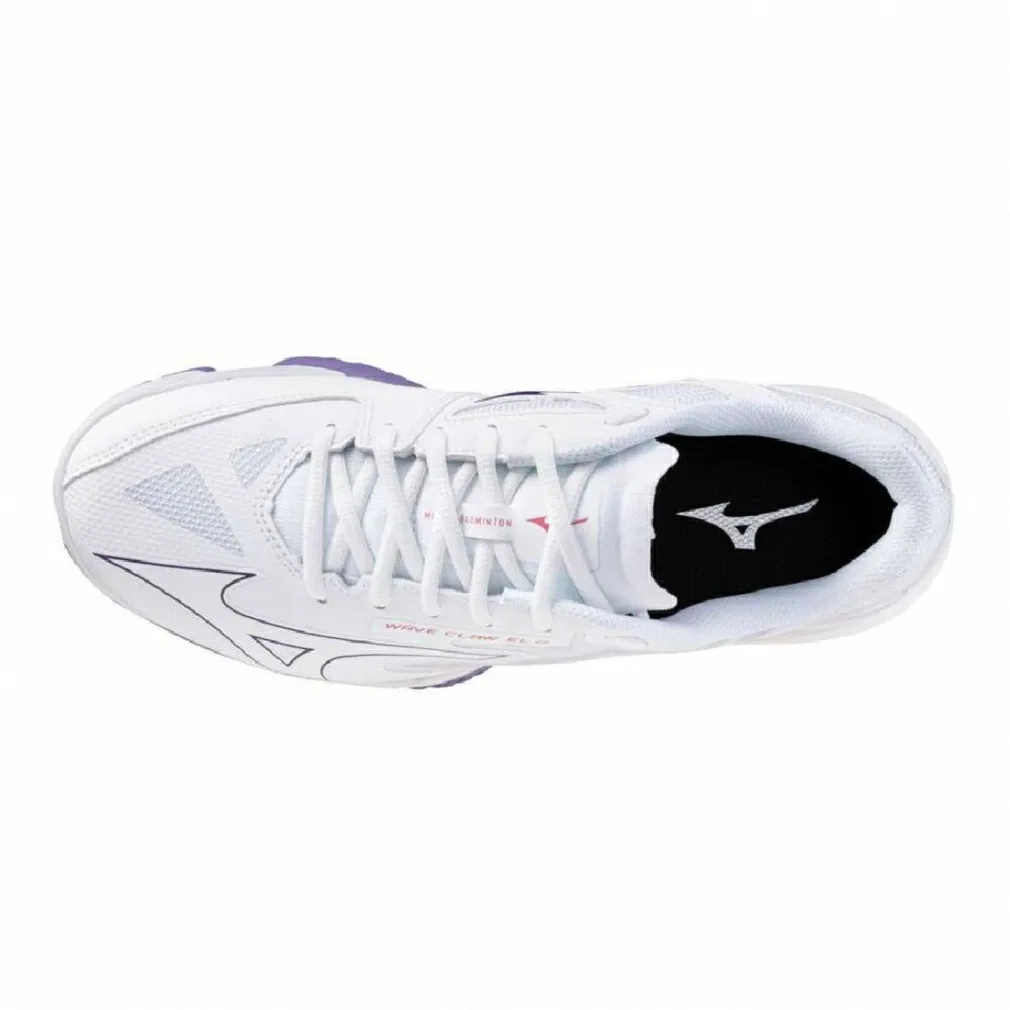 Унисекс кроссовки для бадминтона «Wave Claw EL 2 Fit» от Mizuno, White X Purple — фото 3
