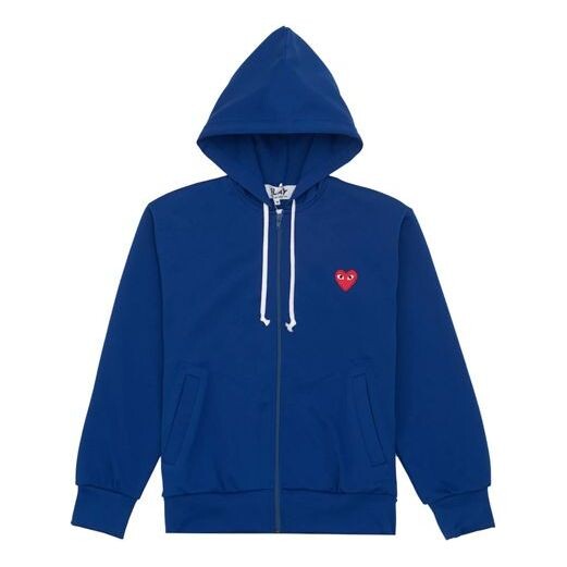 

Свитер zip hooded jacket 'royal blue' Comme Des Garcons Play, синий