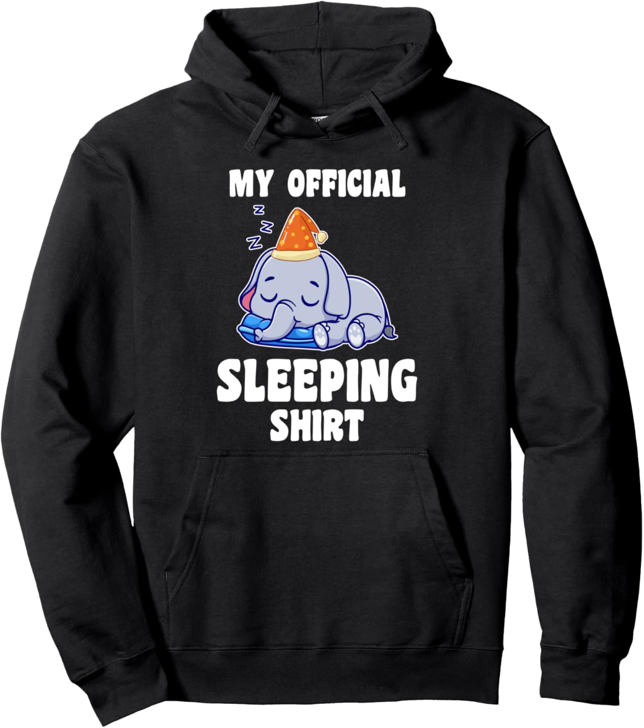 

Моя официальная толстовка «Спящий слон» Sleeping Shirt Gift, черный