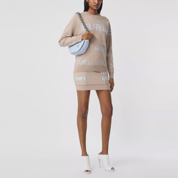 Юбка женская Burberry, повседневная, желто-коричневый — фото 2