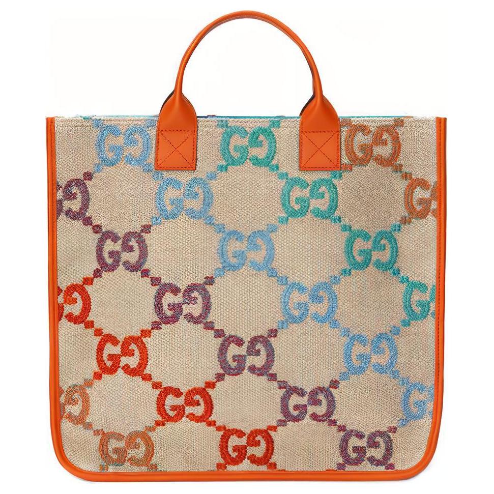 

Льняная сумка-шоппер с кожаными вставками, шоппер, сумка через плечо, детская сумка Kids' GUCCI, basic set (bag+dust bag)