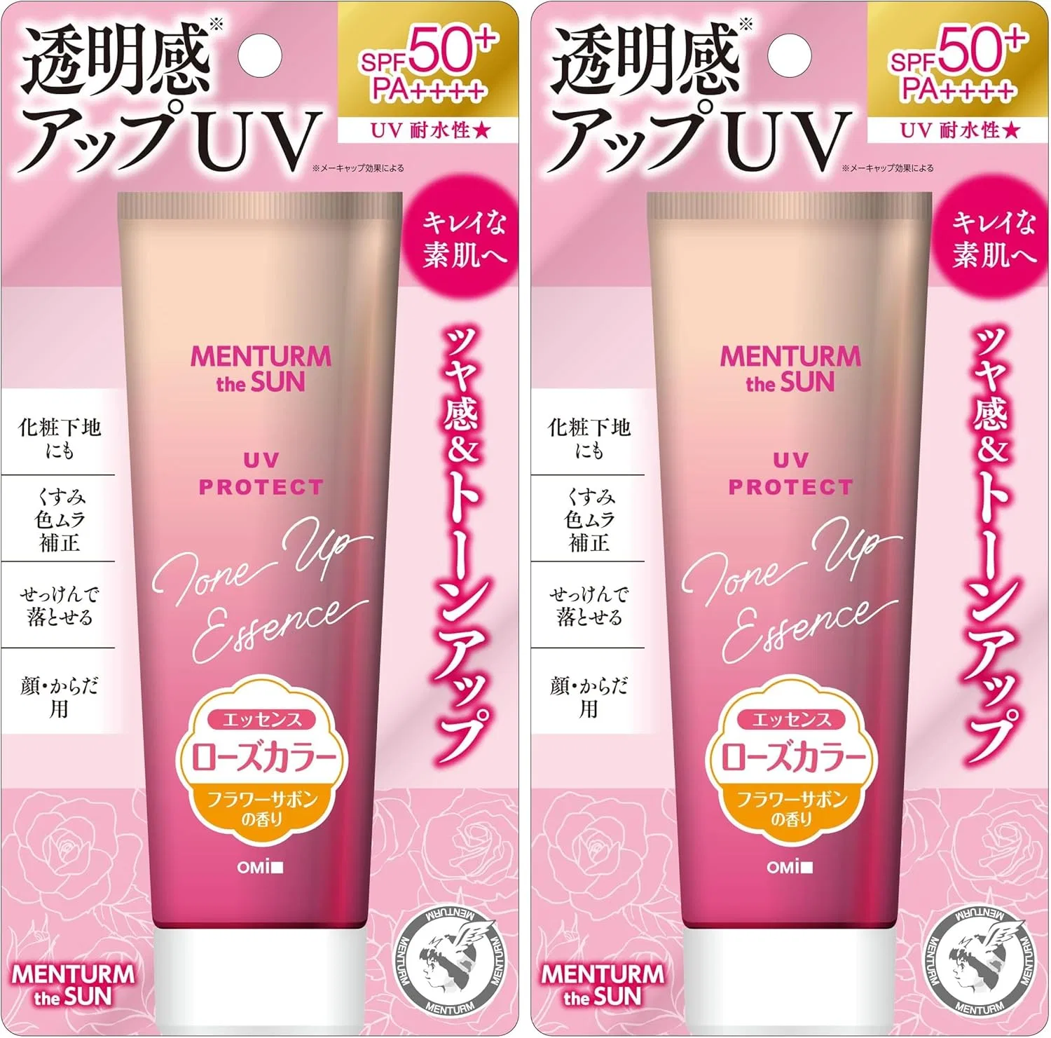 Солнцезащитная эссенция Rose UV Essence Mentane 80 г x2 Menthol