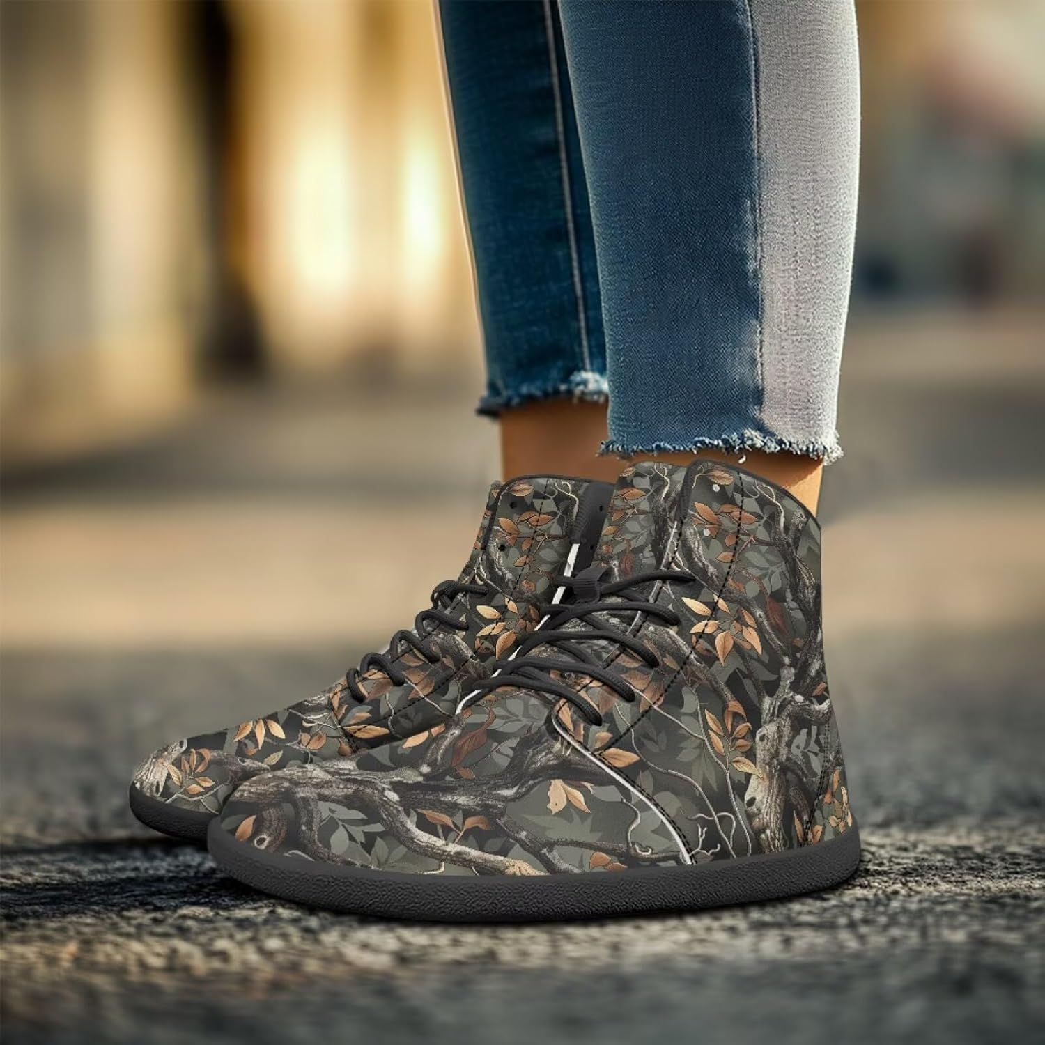 Походные ботинки Binienty Unisex Barefoot для мужчин и женщин, с широким носком, Hunting Camouflage Forest — фото 4