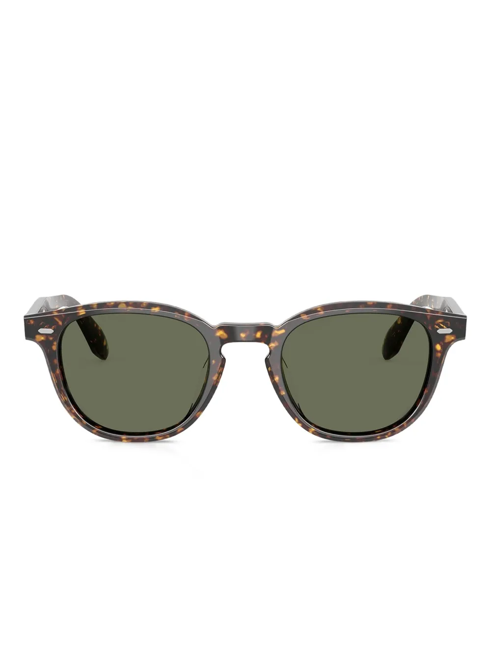

Солнцезащитные очки в оправе черепаховой расцветки Oliver Peoples, коричневый