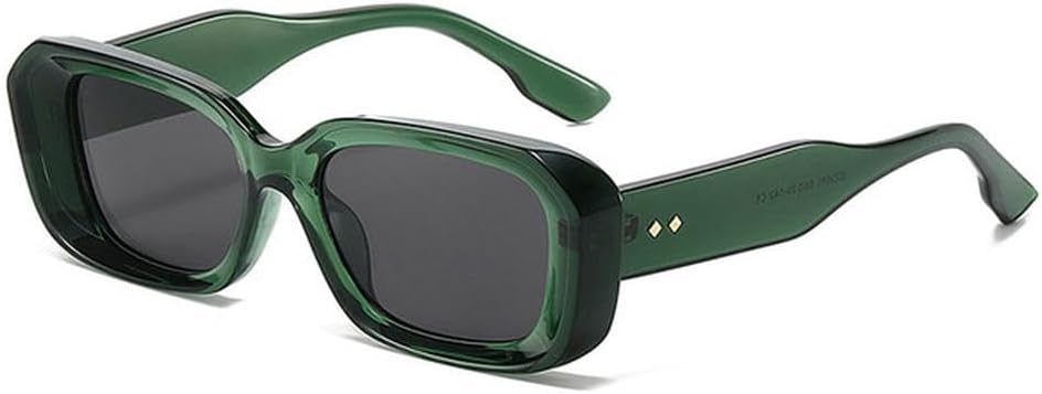 

Классические винтажные солнцезащитные очки LVTFCO для мужчин и женщин, модные, с заклепками, маленькие, зеленые, солнцезащитные очки с защитой от УФ-излучения UV400, Dark Green