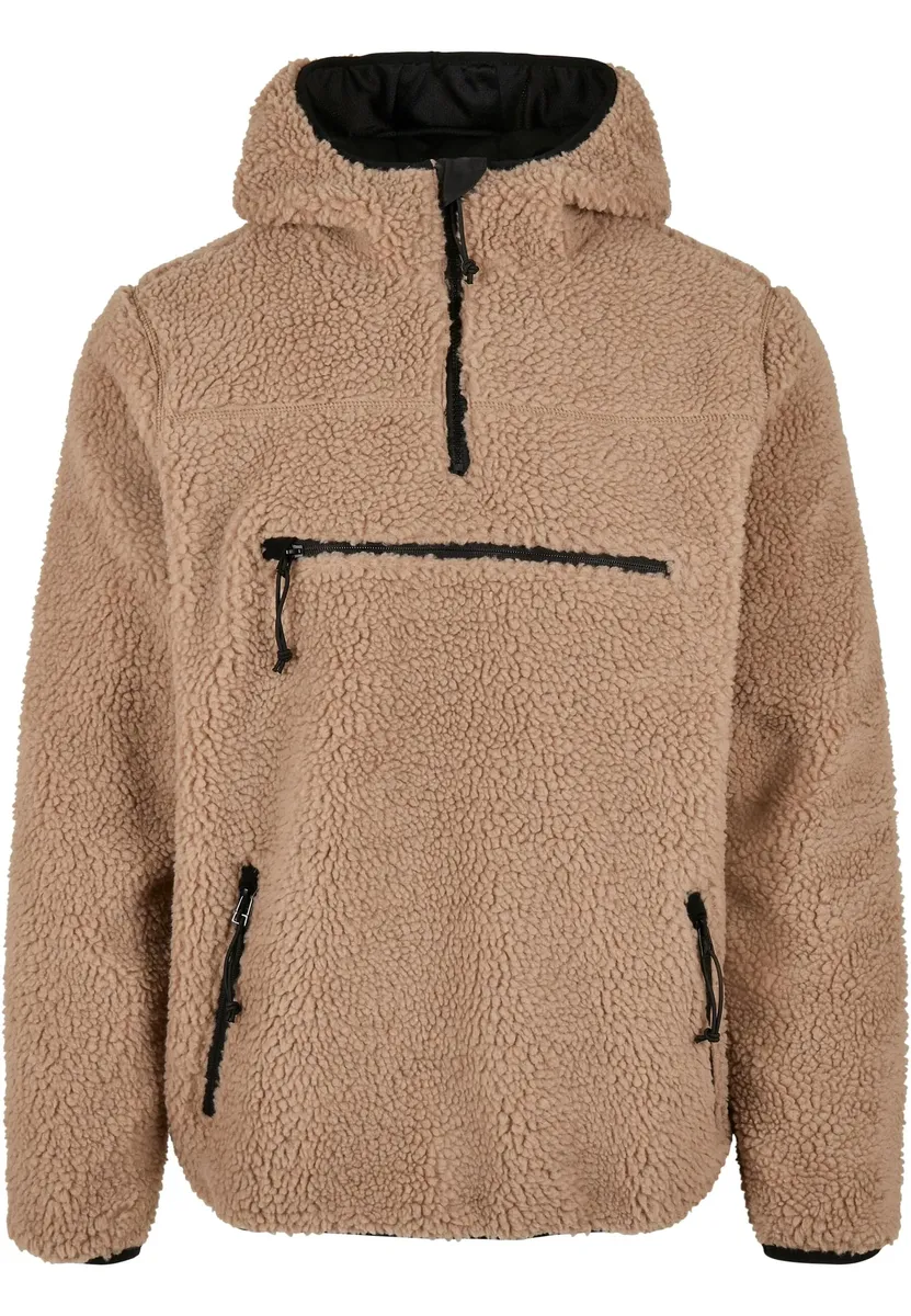 

Анорак Brandit "Мужской рабочий пуловер Teddy Fleece Work Pullover" (1 шт.), с капюшоном, цвет Camel