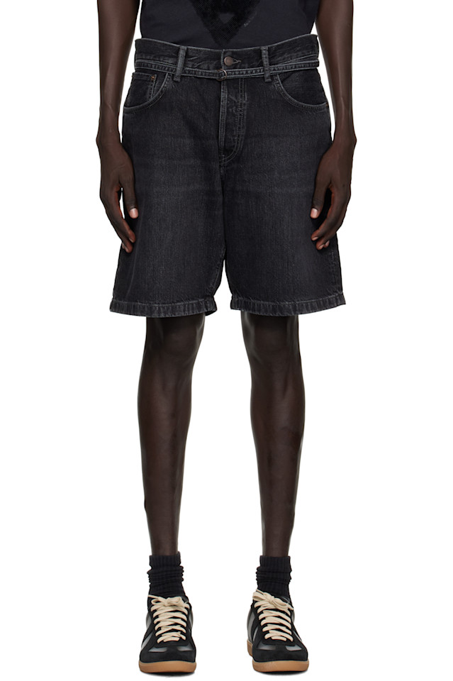 

Свободные джинсовые шорты Acne Studios, черный