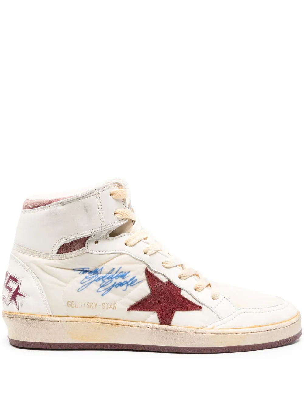 Кеды Sky Star с логотипом GOLDEN GOOSE, нейтральный