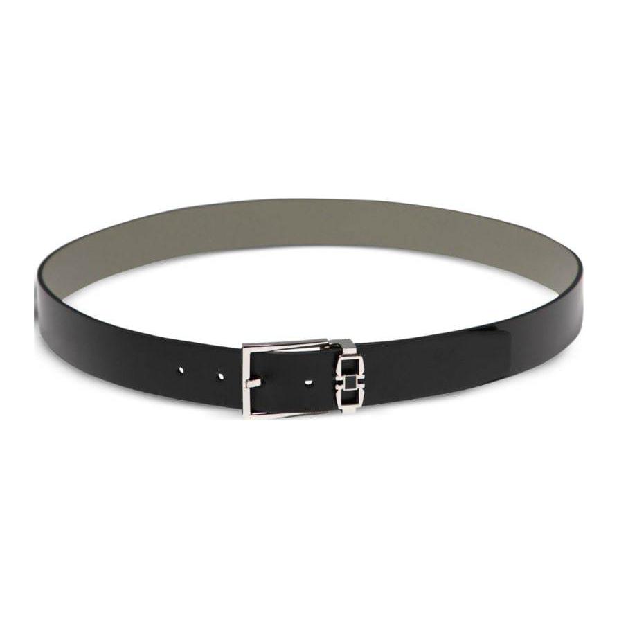

Ferragamo Реверсивный кожаный ремень, Black/Gray