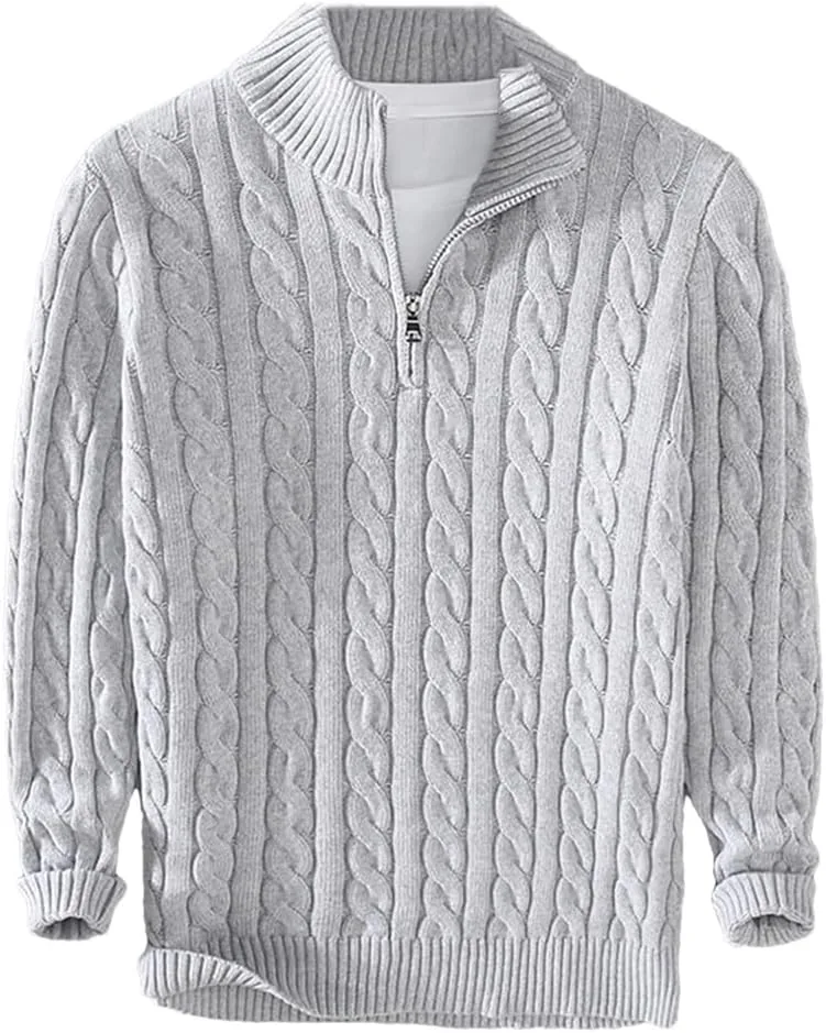 

Толстый теплый свитер с длинным рукавом в итальянском стиле